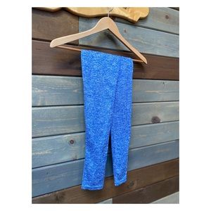 Blue Marl Ruched Butt/ High Waisted Leggings